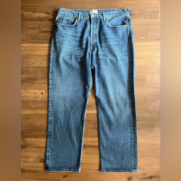 Agolde Denim - Agolde Blue Straight Leg Jeans